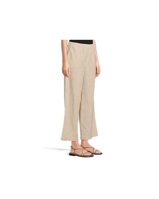 Mod-o-doc Natural Cropped Wide Leg Pants Casual Pants, Cotton/Polyester
