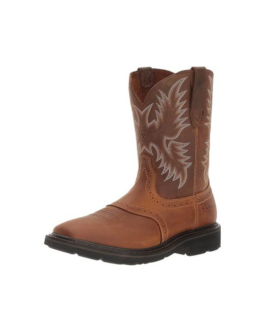 Ariat Brown Sierra Wide Square Toe Cowboy Boots 13 Ee for men