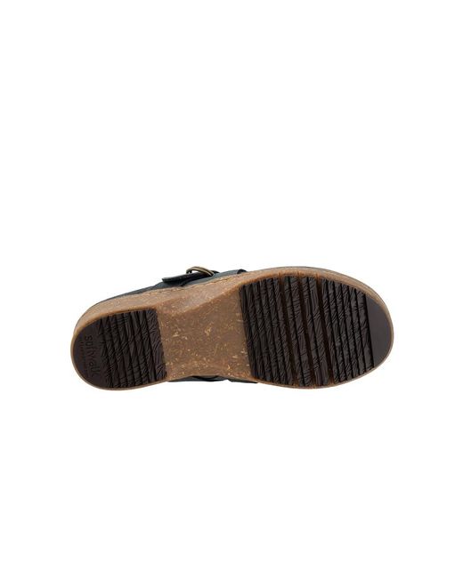 Softwalk® Black Asmara Slippers 11 W (D) Leather/Polyester