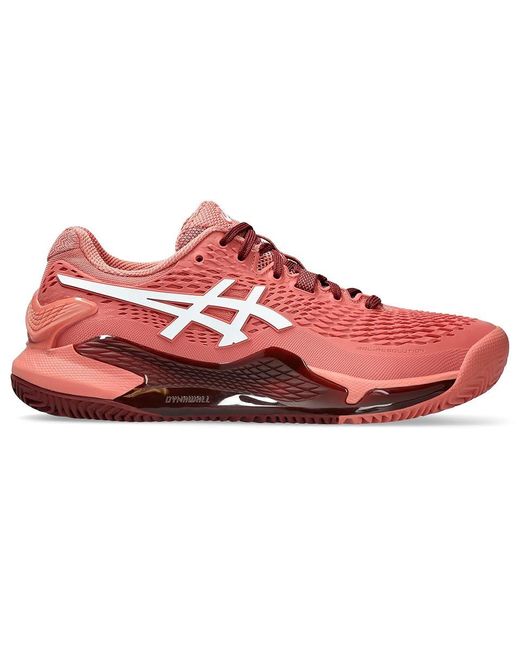 Asics Red Gel-Resolution 9 Clay (Light Garnet/) Shoes