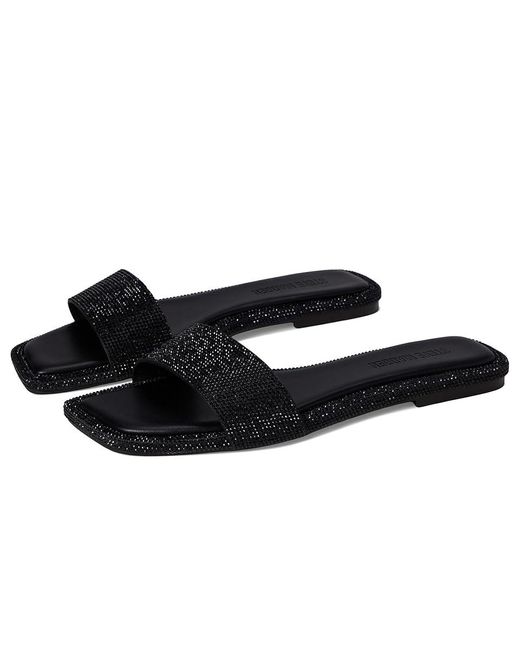 Steve Madden Black Lumina Sandals, Synthetic