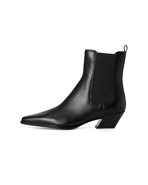 Steve Madden Black Evan Boots, Leather/Rubber