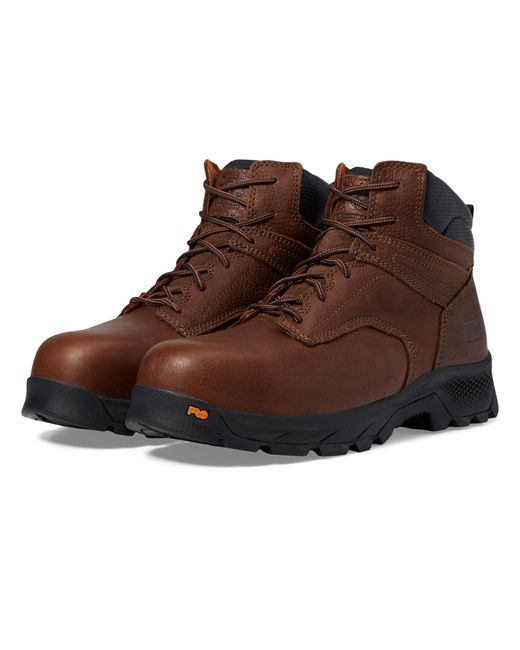 Timberland Brown Titan Ev 6 Composite Safety Toe Static Dissipative Industrial Work Boot for men