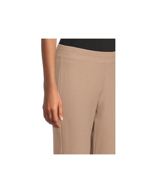 Eileen Fisher Black Petite Slim Ankle Pant Dress Pants, Nylon