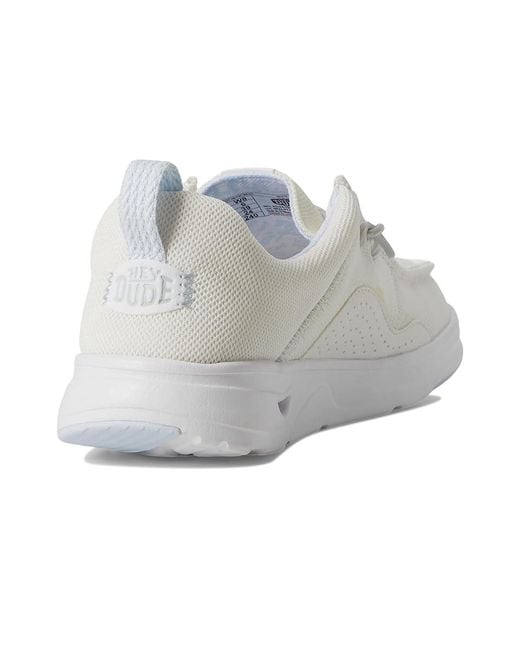 HeyDude White Wendy Hey2O Mesh Flat Shoes