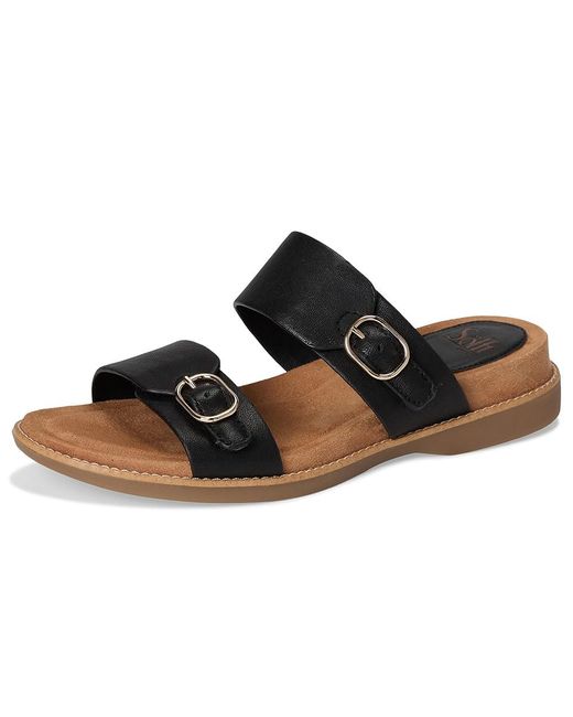 Söfft Black Bernise Sandals 8.5 M (B) Leather