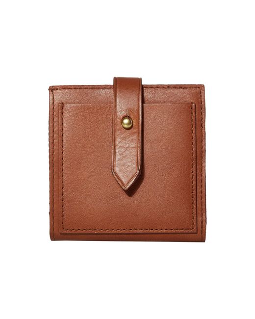 Madewell Brown Bifold Post Wallet