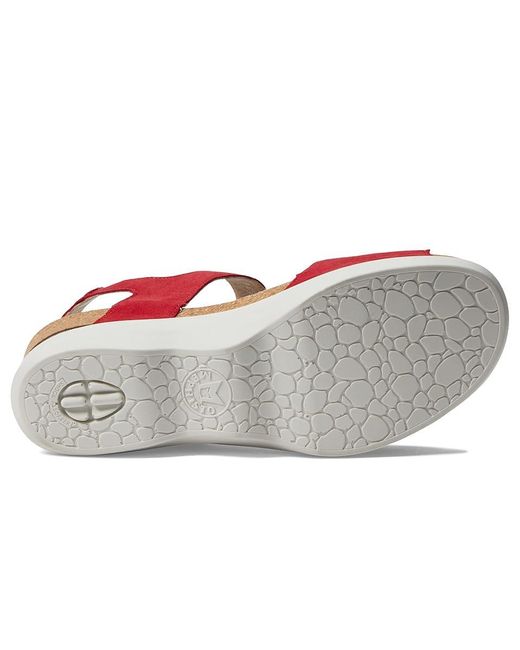 Mephisto Red Oriana (Scarlet Velcalf Premium) Shoes