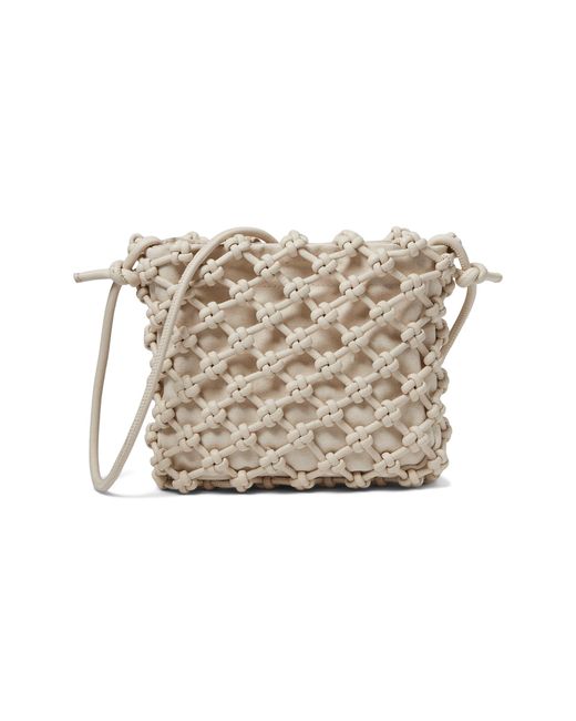 Madewell White Leather Knot Crossbody