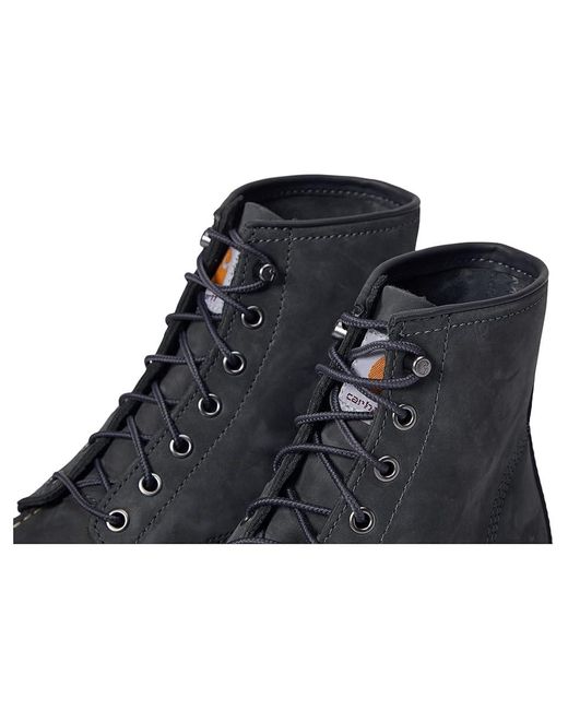 Carhartt Black 6 Moc Soft Toe Wedge Boot (Dark Nubuck) Work Boots
