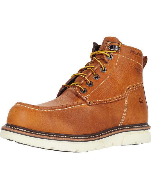 wolverine work boots moc toe