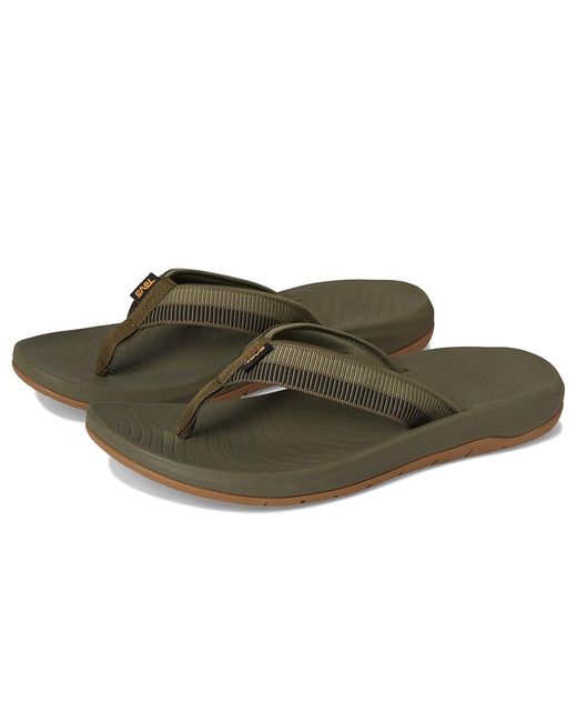 Teva Green Hurricane Flip Sandals 9 D for men