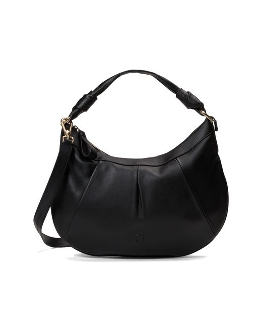 Cole Haan Leather Grand Series Aponte Slouch Hobo in Black | Lyst