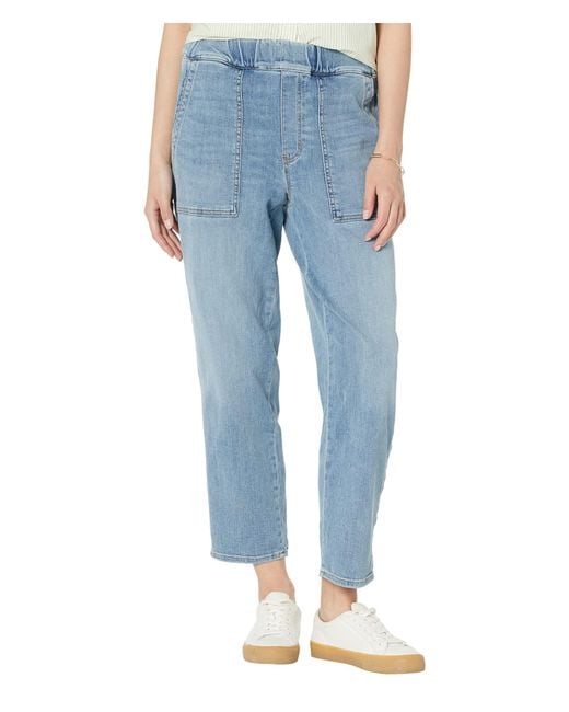 Madewell Denim Relaxed Pull-on Jeans In Lisford Wash in Blue | Lyst