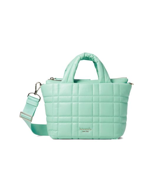 Kate Spade Software Quilted Leather Mini Tote in Blue | Lyst