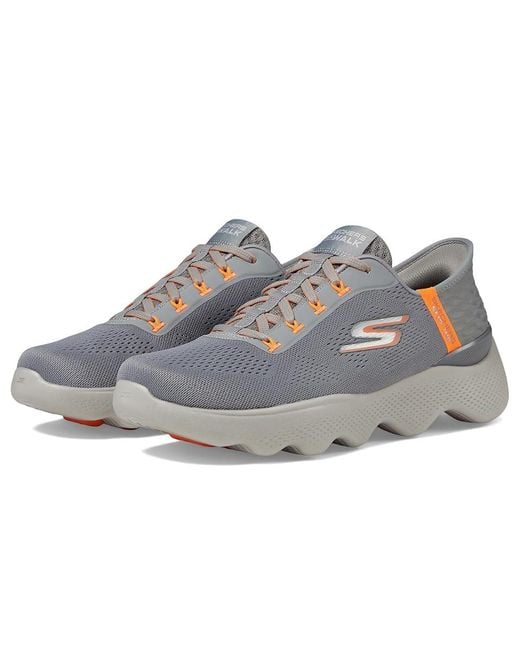 Skechers Hands Free Slip-Ins Go Walk Massage Fit in Gray for Men | Lyst