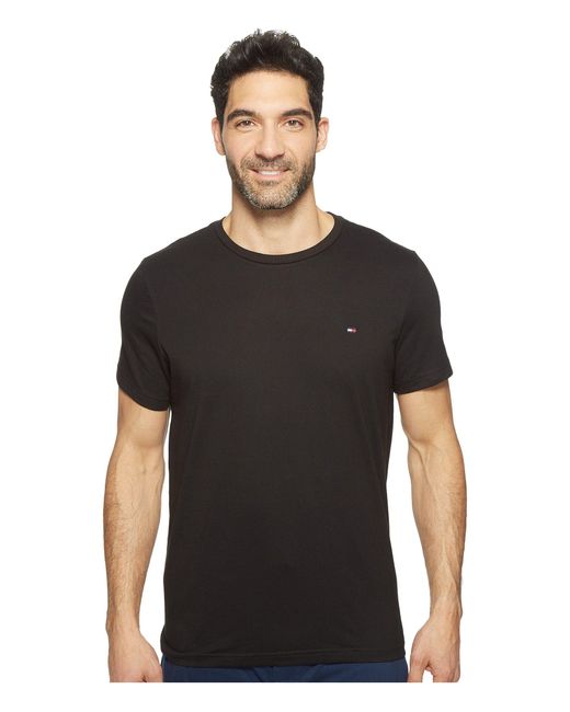 tommy hilfiger men's flag crew neck tee
