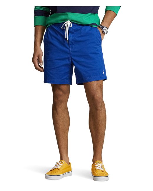 Polo Ralph Lauren Blue 6-inch Polo Prepster Stretch Chino Shorts for men