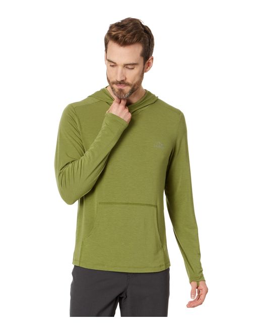 L.L. Bean Green Tropicwear Comfort Hoodie Long Sleeve Regular for men