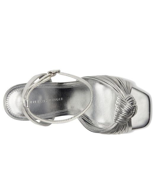 Tommy Hilfiger Metallic Sarifina Hook And Loop Shoes, Faux Leather