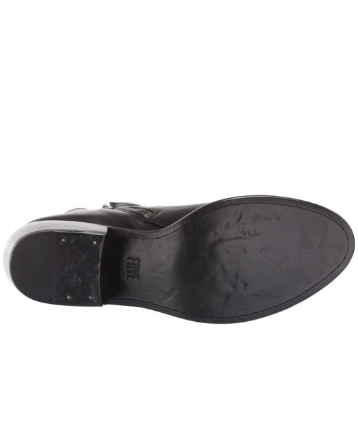 frye carson piping bootie black