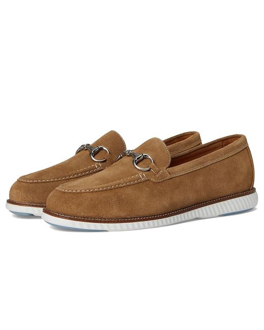 Martin Dingman Brown Countryaire Horse Bit Slip On Shoes, Suede for men