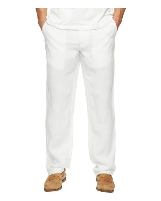 Lyst Tommy Bahama Linen The Dream Pants (bright White) Men's Casual