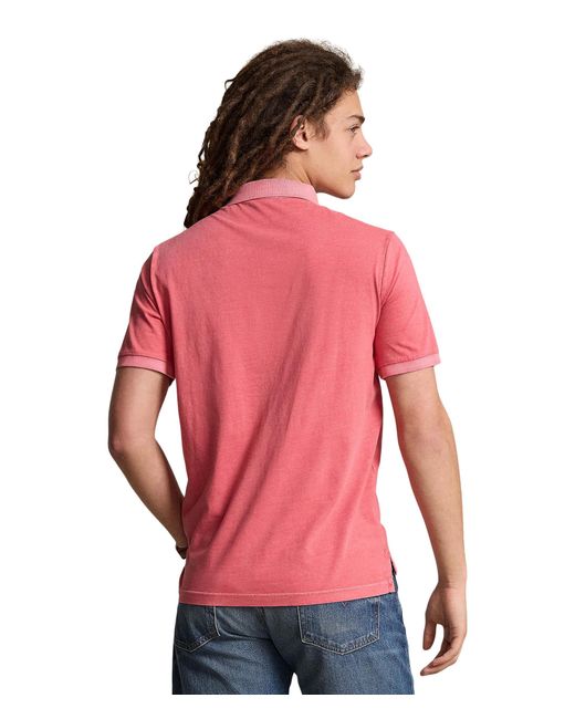 Polo Ralph Lauren Red Classic Fit Garment-dyed Polo Shirt for men
