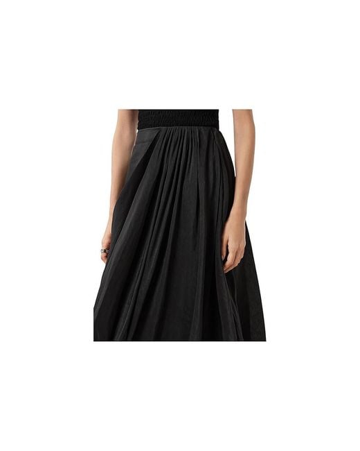 AllSaints Black Nia Skirt Skirt 1 Uk 6 (Us 2) Cotton