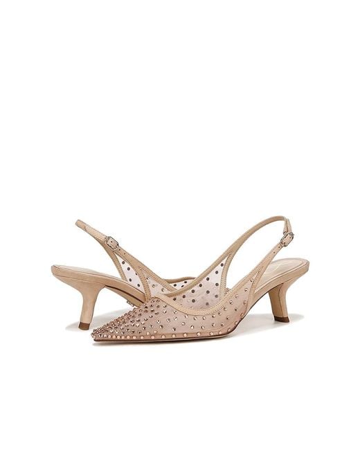 Sam Edelman Pink Bianka Sling Mesh (Beechwood Glitz Mesh) High Heels