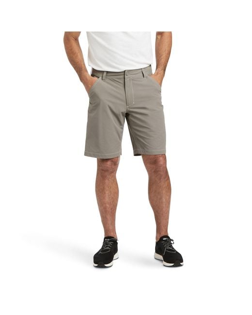 Ariat Gray Tek Shorts for men
