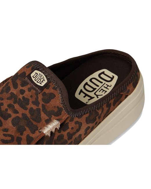 HeyDude Brown Austin Lift Classic Shoes, Suede