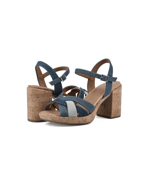 White Mountain Black Mountain Dubonnet (/Denim//Fabric) Sandals