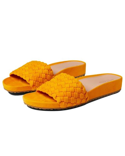 Cole Haan Leather Mojave Slide Sandal in Yellow | Lyst