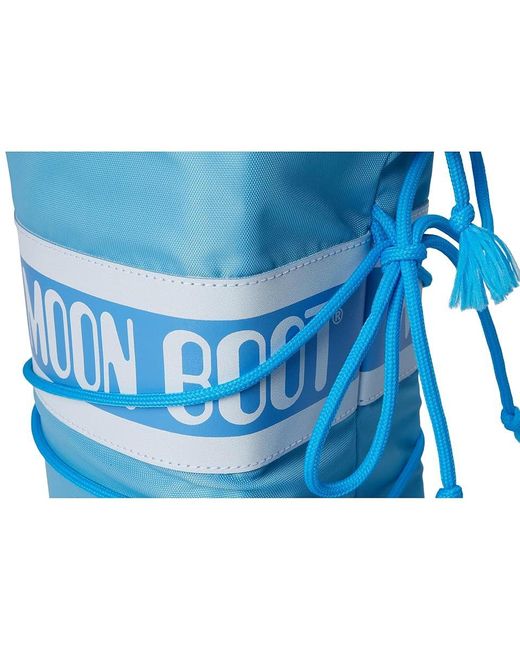 Moon Boot Blue Icon Nylon Boots Eu 35-38 (Us 3.5-6