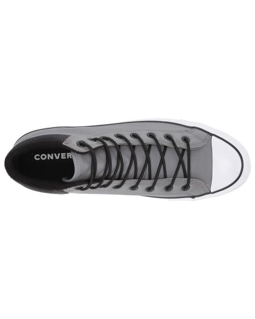 Converse Leather Chuck Taylor All Star Padded Collar Boot - Hi  (mason/black/white) Lace Up Casual Shoes for Men | Lyst