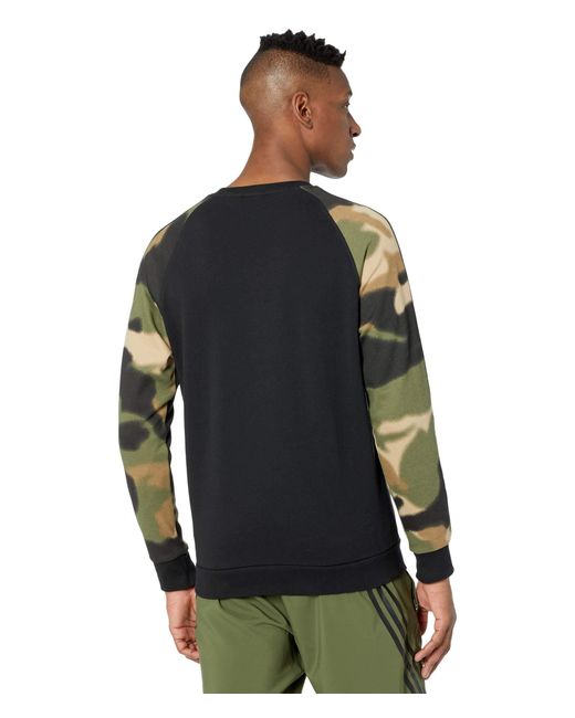 camo trefoil crew sweatshirt