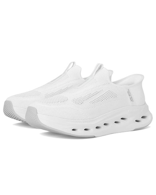 Skechers White Hands Free Slip-Ins Max Cushioning Glide-Step Sneaker Running Shoes 8.5 4E for men