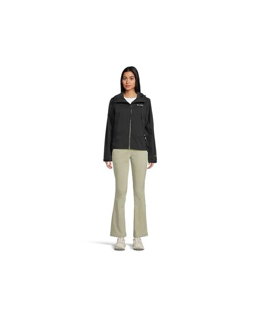 Columbia Black Boulder Falls Jacket Coat, Mesh/Polyester