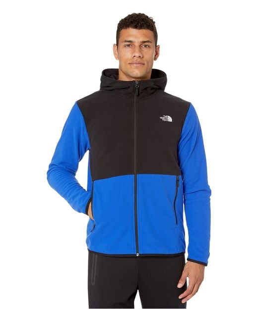 The North Face Blue Tka Glacier Full Zip Hoodie for men