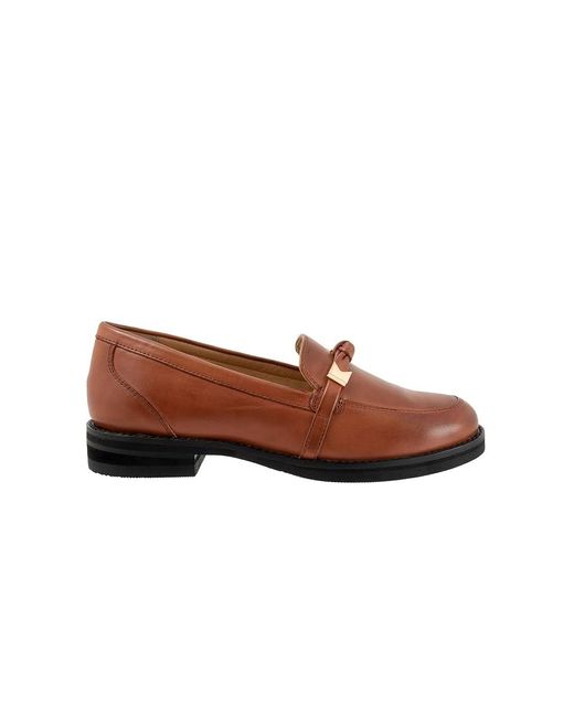 Trotters Brown Femi Flat Shoes 10 M (B) Polyester/Rubber