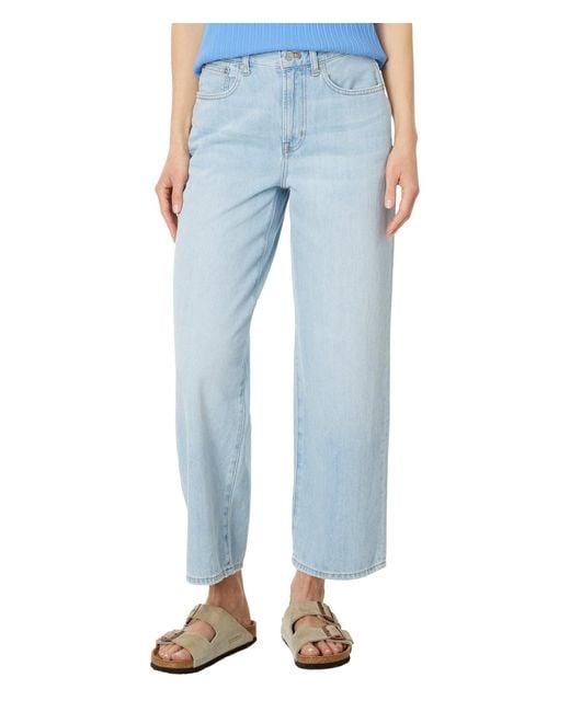 Madewell Blue The Perfect Vintage Wide-leg Crop Jean In Fitzgerald Wash