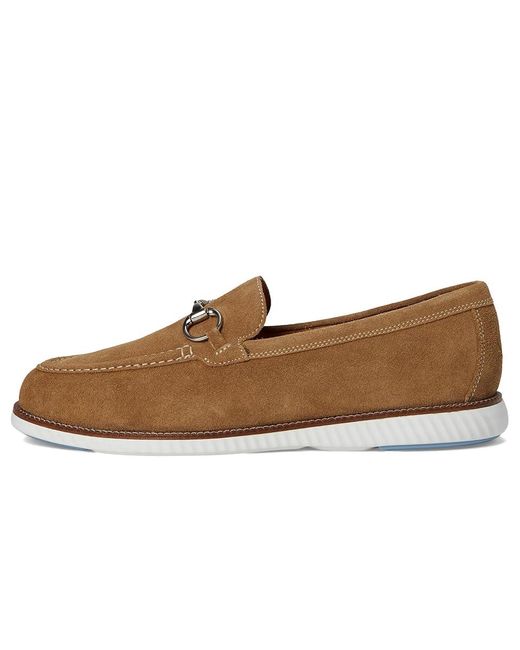 Martin Dingman Brown Countryaire Horse Bit Slip On Shoes, Suede for men