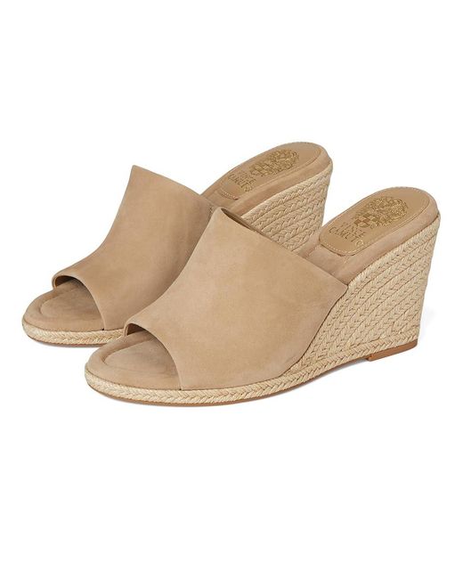 Vince Camuto Natural Fayla Sandals, Suede