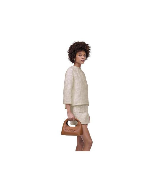 Marc Jacobs Brown The Mini Sack Bag Handbags, Leather