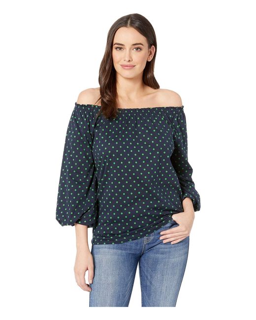 Lyst Lauren by Ralph Lauren Jersey Off The Shoulder Top (lauren Navy