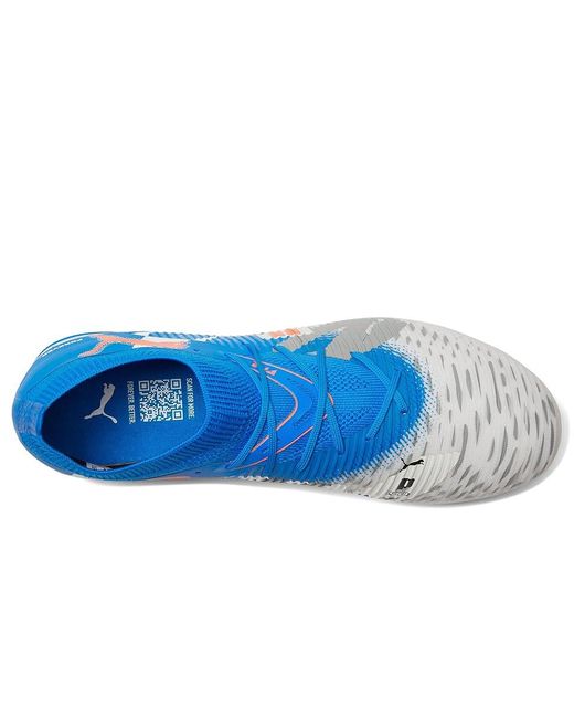 PUMA Blue Future 8 Match Firm, Artificial Ground Soccer Cleats Soccer Shoes -Ultra-Feather- -Glowing 10 D for men