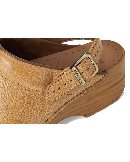 Dansko Metallic Ingrid Clog Shoes, Leather