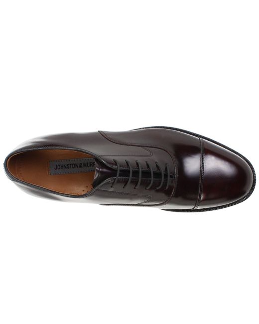 Johnston & Murphy Melton Classic Dress Cap Toe Oxford in Brown for Men - Lyst