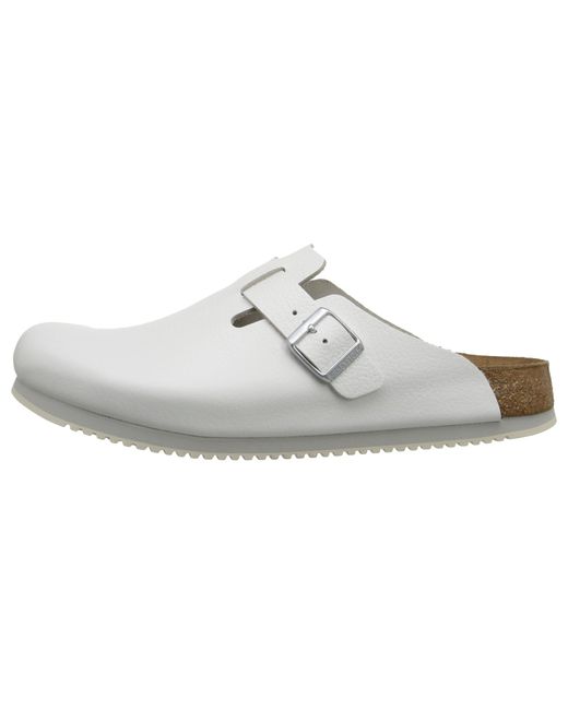 Birkenstock Boston Super Grip in White | Lyst